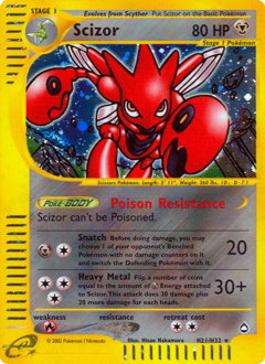 Scizor - Aquapolis - #H21 - Pokemon TCG card