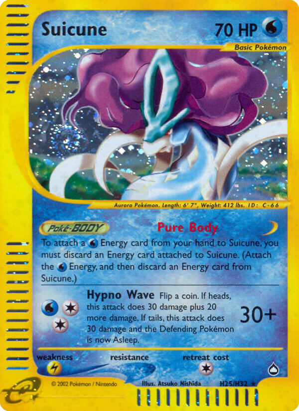 Suicune - Aquapolis - #H25 - Pokemon TCG card