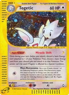 Togetic #H27 Togetic - Aquapolis - #H27 - Pokemon TCG card