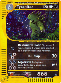 Tyranitar #H28 Tyranitar - Aquapolis - #H28 - Pokemon TCG card
