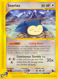 Snorlax - Skyridge - #100 - Pokemon TCG card