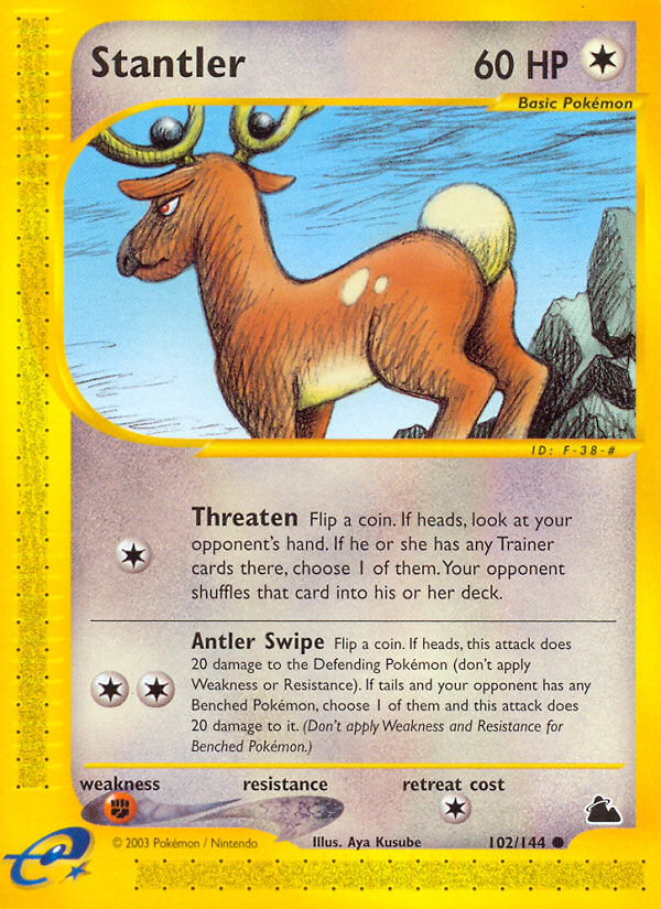 Stantler - Skyridge - #102 - Pokemon TCG card