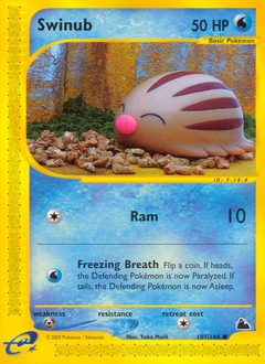 Swinub #107 Swinub - Skyridge - #107 - Pokemon TCG card