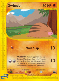 Swinub #108 Swinub - Skyridge - #108 - Pokemon TCG card