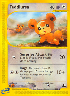 Teddiursa #109 Teddiursa - Skyridge - #109 - Pokemon TCG card