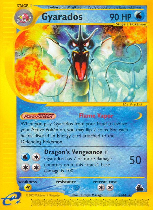 Gyarados - Skyridge - #11 - Pokemon TCG card