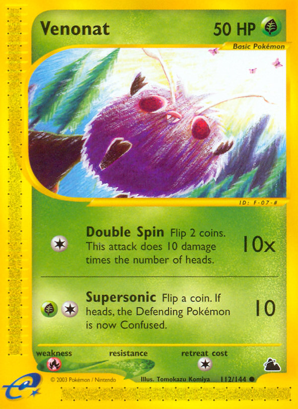 Venonat - Skyridge - #112 - Pokemon TCG card