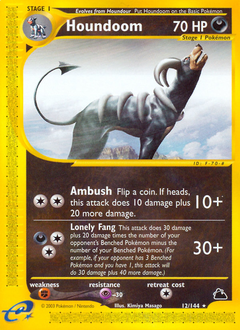 Houndoom - Skyridge - #12 - Pokemon TCG card