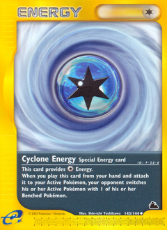 Cyclone Energy - Skyridge - #143 - Pokemon TCG card
