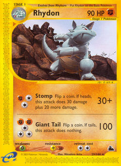 Rhydon #29 Rhydon - Skyridge - #29 - Pokemon TCG card