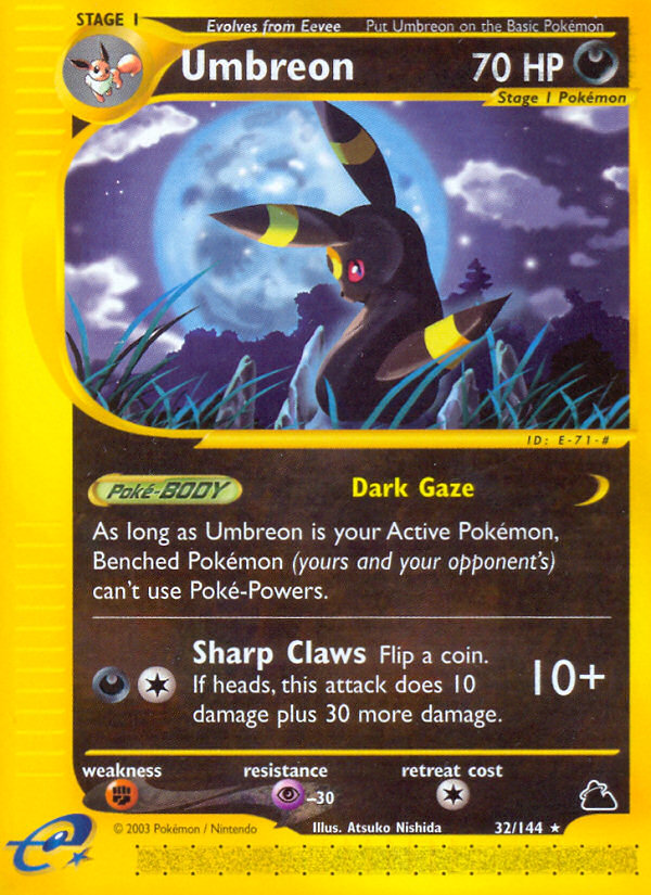 Umbreon - Skyridge - #32 - Pokemon TCG card
