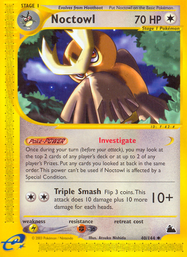 Noctowl - Skyridge - #40 - Pokemon TCG card