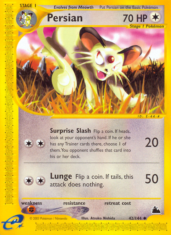 Persian - Skyridge - #42 - Pokemon TCG card