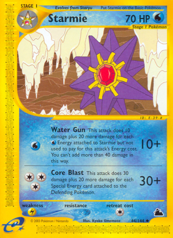 Starmie - Skyridge - #44 - Pokemon TCG card