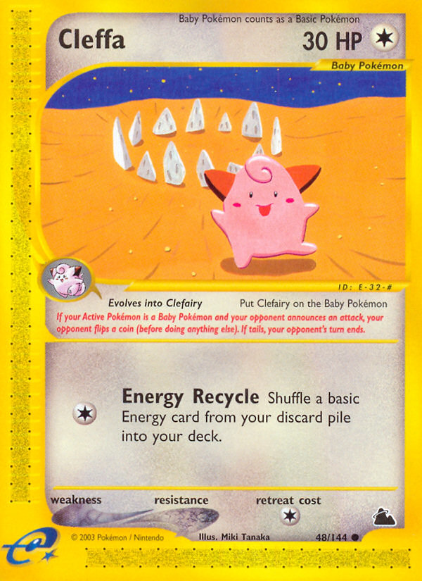 Cleffa - Skyridge - #48 - Pokemon TCG card