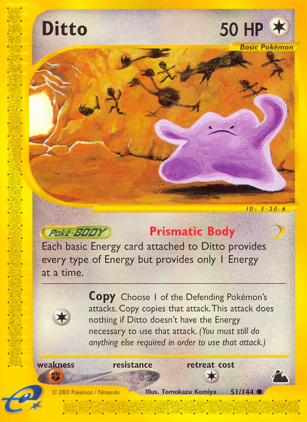 Ditto - Skyridge - #51 - Pokemon TCG card