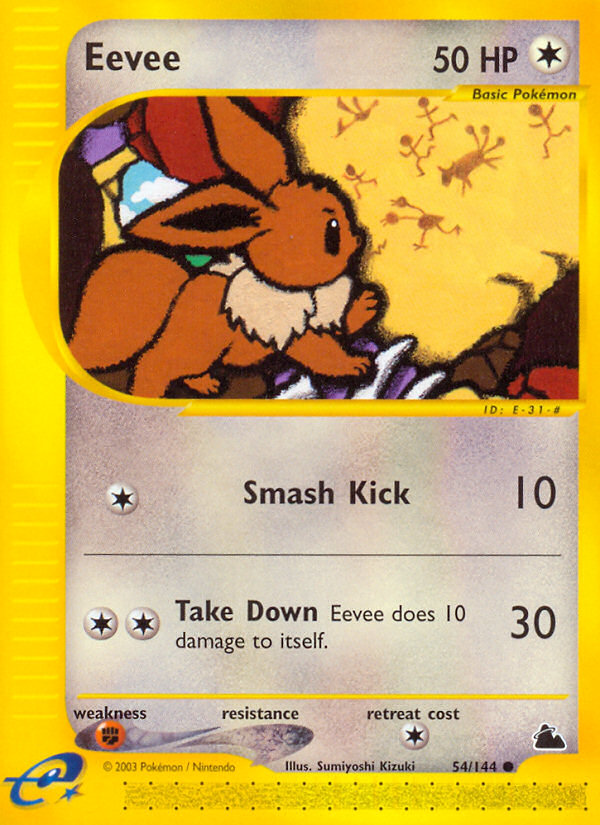 Eevee - Skyridge - #54 - Pokemon TCG card