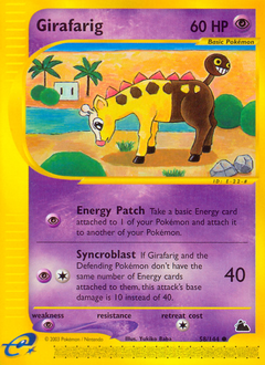 Girafarig #58 Girafarig - Skyridge - #58 - Pokemon TCG card