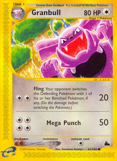 Granbull - Skyridge - #61 - Pokemon TCG card