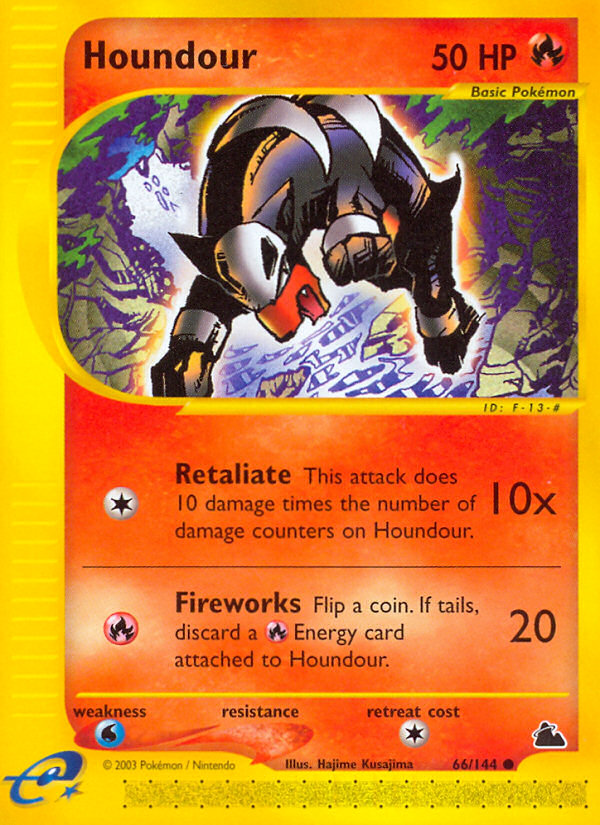 Houndour - Skyridge - #66 - Pokemon TCG card
