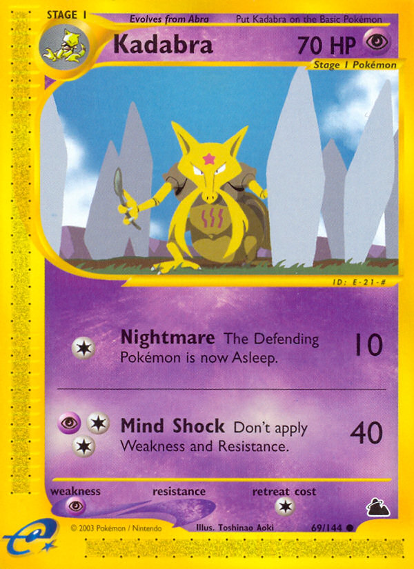 Kadabra - Skyridge - #69 - Pokemon TCG card
