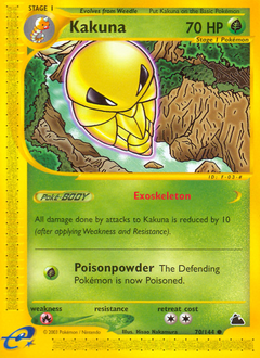 Kakuna #70 Kakuna - Skyridge - #70 - Pokemon TCG card