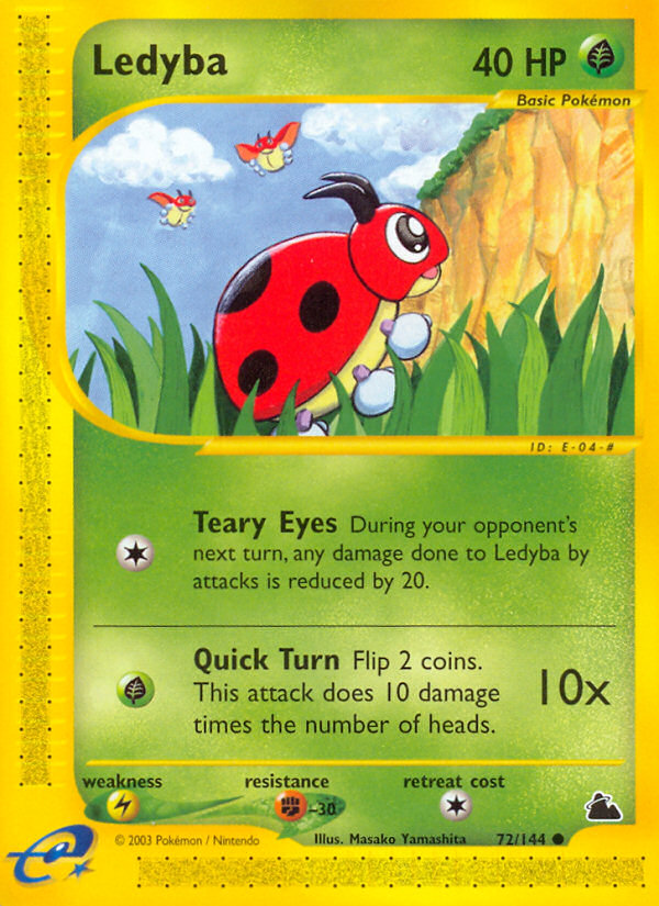 Ledyba - Skyridge - #72 - Pokemon TCG card