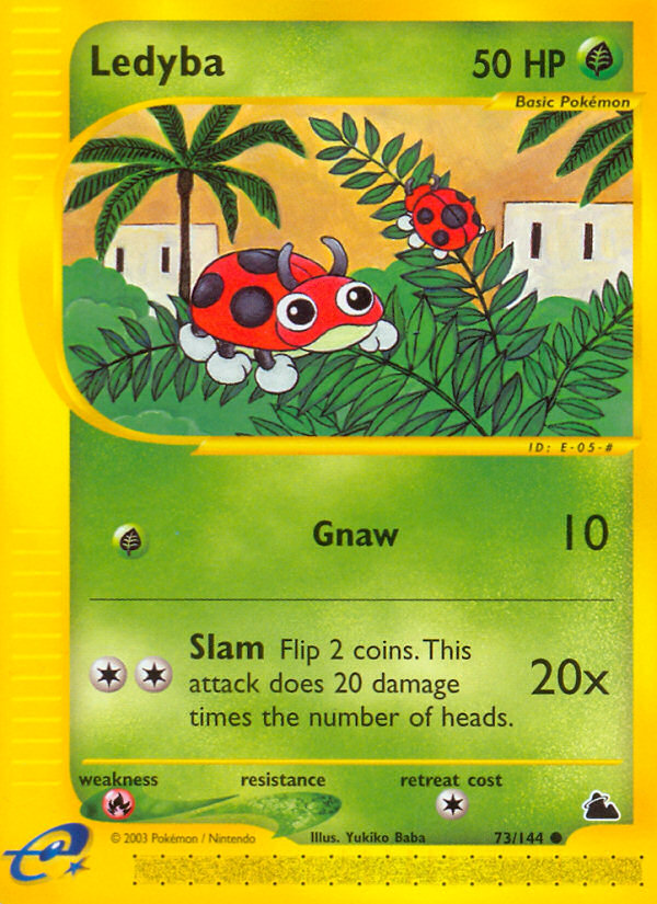 Ledyba - Skyridge - #73 - Pokemon TCG card