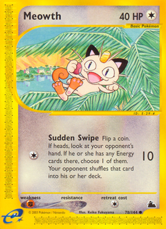 Meowth #78 Meowth - Skyridge - #78 - Pokemon TCG card
