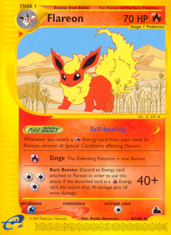 Flareon - Skyridge - #8 - Pokemon TCG card