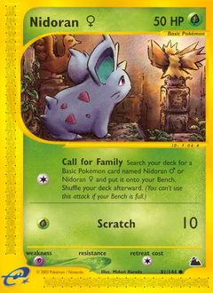 Nidoran ♀ #81 Nidoran ♀ - Skyridge - #81 - Pokemon TCG card