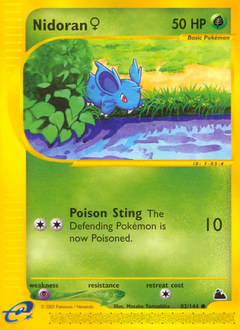 Nidoran ♀ #82 Nidoran ♀ - Skyridge - #82 - Pokemon TCG card