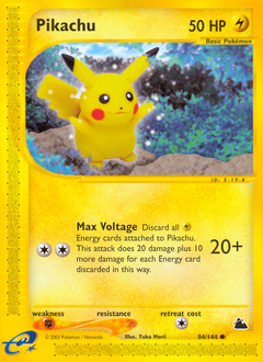 Pikachu #84 Pikachu - Skyridge - #84 - Pokemon TCG card