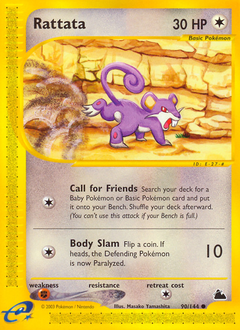 Rattata - Skyridge - #90 - Pokemon TCG card