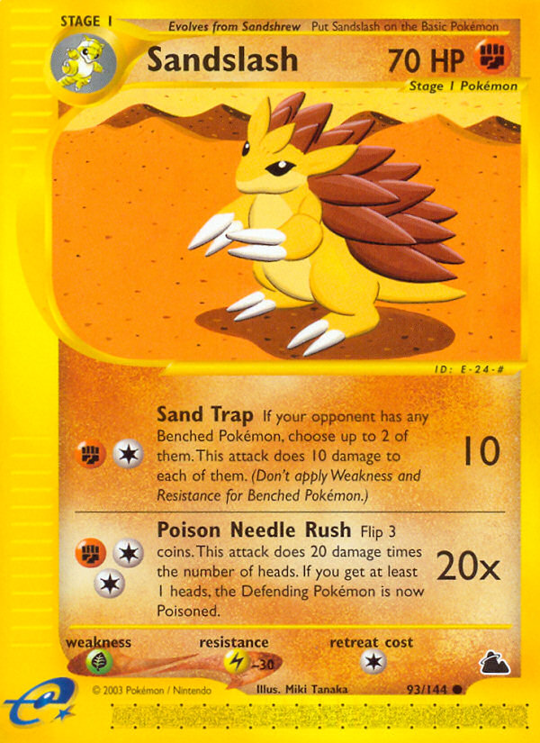 Sandslash - Skyridge - #93 - Pokemon TCG card