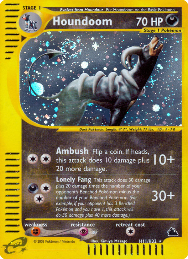 Houndoom - Skyridge - #H11 - Pokemon TCG card
