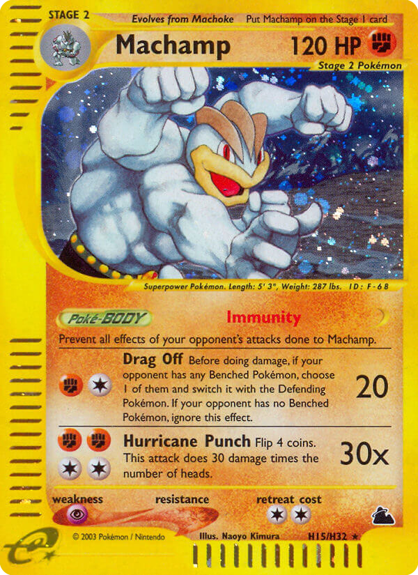 Machamp - Skyridge - #H15 - Pokemon TCG card