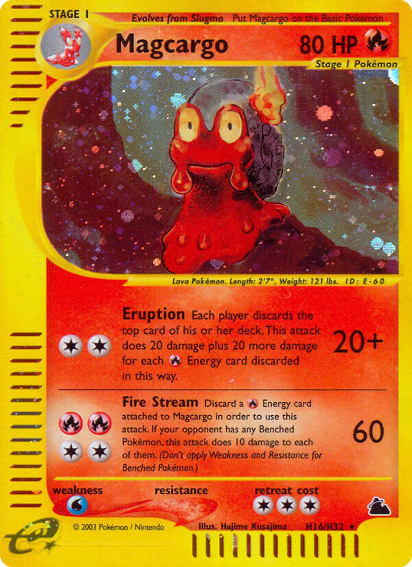Magcargo - Skyridge - #H16 - Pokemon TCG card