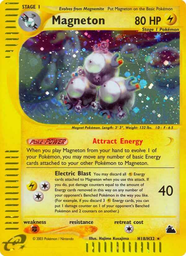 Magneton - Skyridge - #H18 - Pokemon TCG card