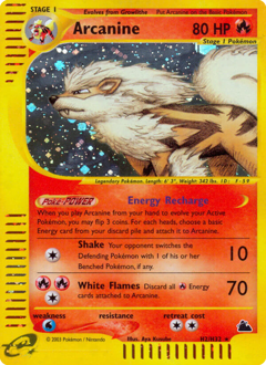 Arcanine #H2 Arcanine - Skyridge - #H2 - Pokemon TCG card