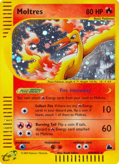 Moltres - Skyridge - #H20 - Pokemon TCG card