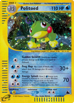 Politoed #H23 Politoed - Skyridge - #H23 - Pokemon TCG card
