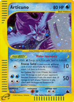 Articuno #H3 Articuno - Skyridge - #H3 - Pokemon TCG card