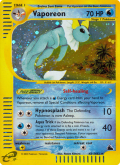 Vaporeon #H31 Vaporeon - Skyridge - #H31 - Pokemon TCG card