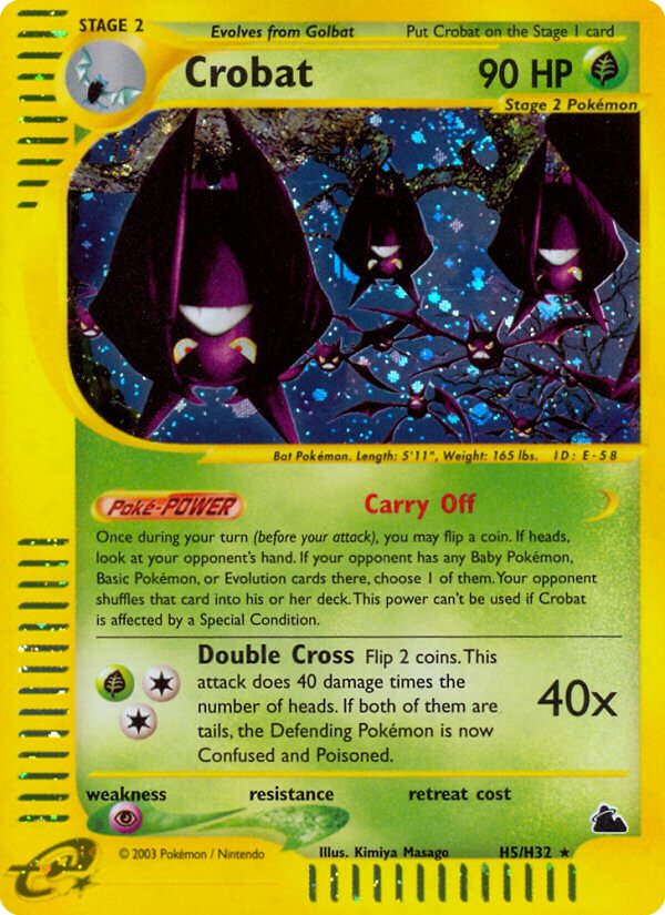 Crobat - Skyridge - #H5 - Pokemon TCG card