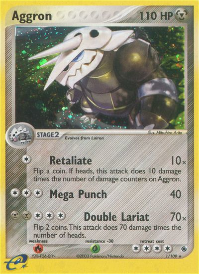 Aggron - Ruby & Sapphire - #1 - Pokemon TCG card