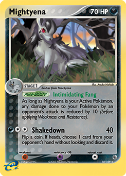 Mightyena #10 Mightyena - Ruby & Sapphire - #10 - Pokemon TCG card