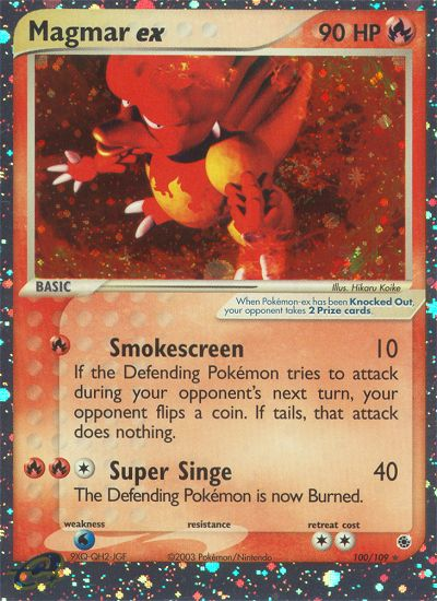 Magmar ex - Ruby & Sapphire - #100 - Pokemon TCG card