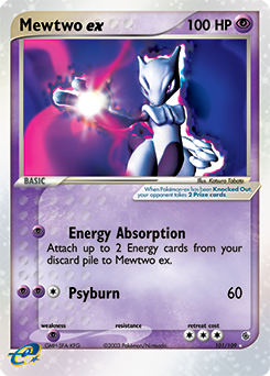 Mewtwo ex - Ruby & Sapphire - #101 - Pokemon TCG card