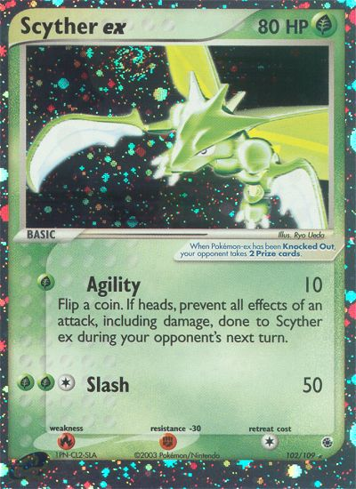 Scyther ex - Ruby & Sapphire - #102 - Pokemon TCG card